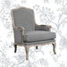 Wooden Bransford Arm Chair (Slate Polyester) - WoodenTwist