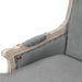 Wooden Bransford Arm Chair (Slate Polyester) - WoodenTwist