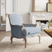 Wooden Bransford Arm Chair (Light Blue) - WoodenTwist