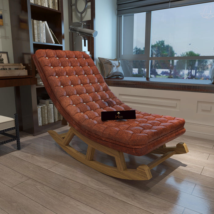 Luxurious Large Rocking Chair in Premium Sheesham Wood - WoodenTwist
