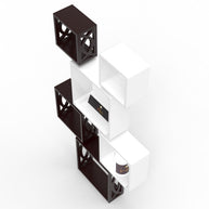 Wooden Square Nesting Floating Wall Shelves (Set of 6) - WoodenTwist