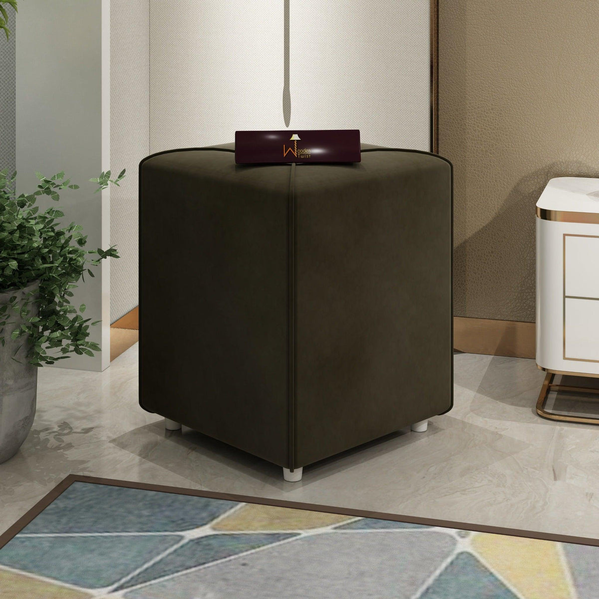 A Compact Ottoman That Fits Any Corner