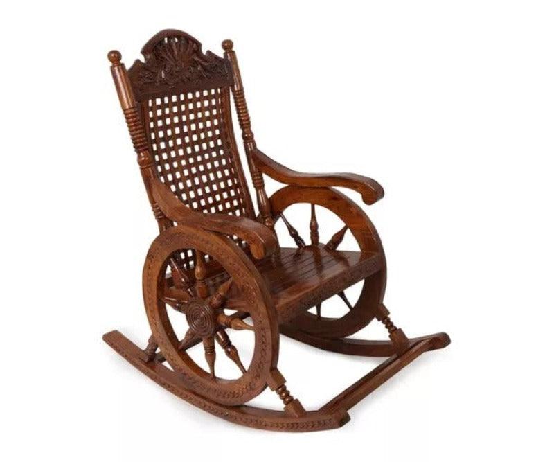 solid wood rocking chair
