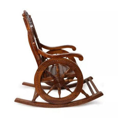 Premium Solid Sheesham Wood Grandpa Rocking Chair - WoodenTwist