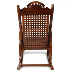Premium Solid Sheesham Wood Grandpa Rocking Chair - WoodenTwist