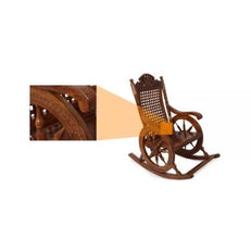Premium Solid Sheesham Wood Grandpa Rocking Chair - WoodenTwist