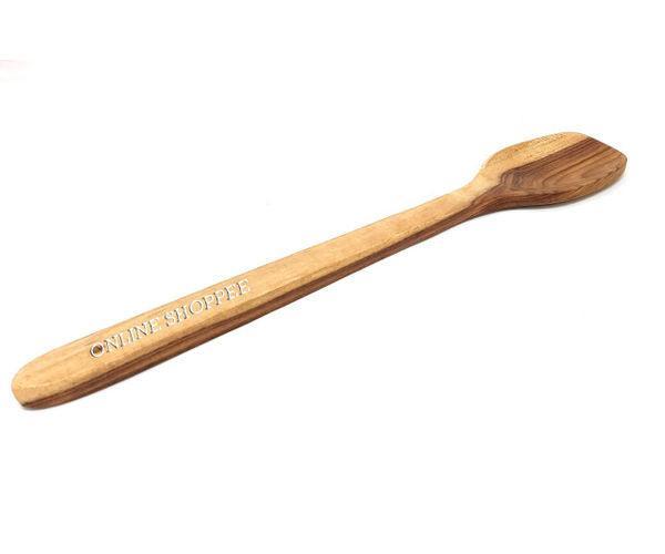 Wooden spoon set handle detail