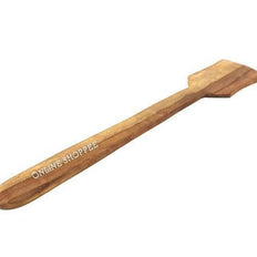 Brown Sheesham wood spoons close-up
