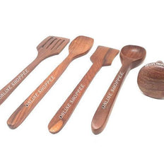 Sheesham wood kitchen essentials spoon set with masher