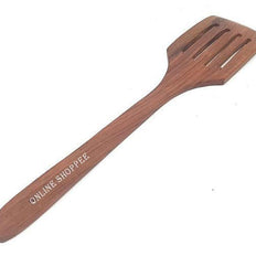 Wooden kitchen spoon set handle detail