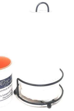 Wrought Iron Tissue Roll Dispenser Napkin Holder for Kitchen & Bath - side angle