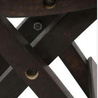 Antique Wooden Folding Chair and Table Set for Children - side view