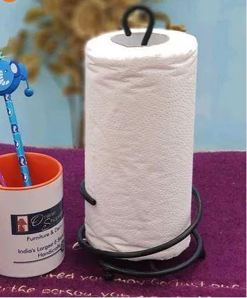 Wrought Iron Poseedor Tissue Roll Dispenser