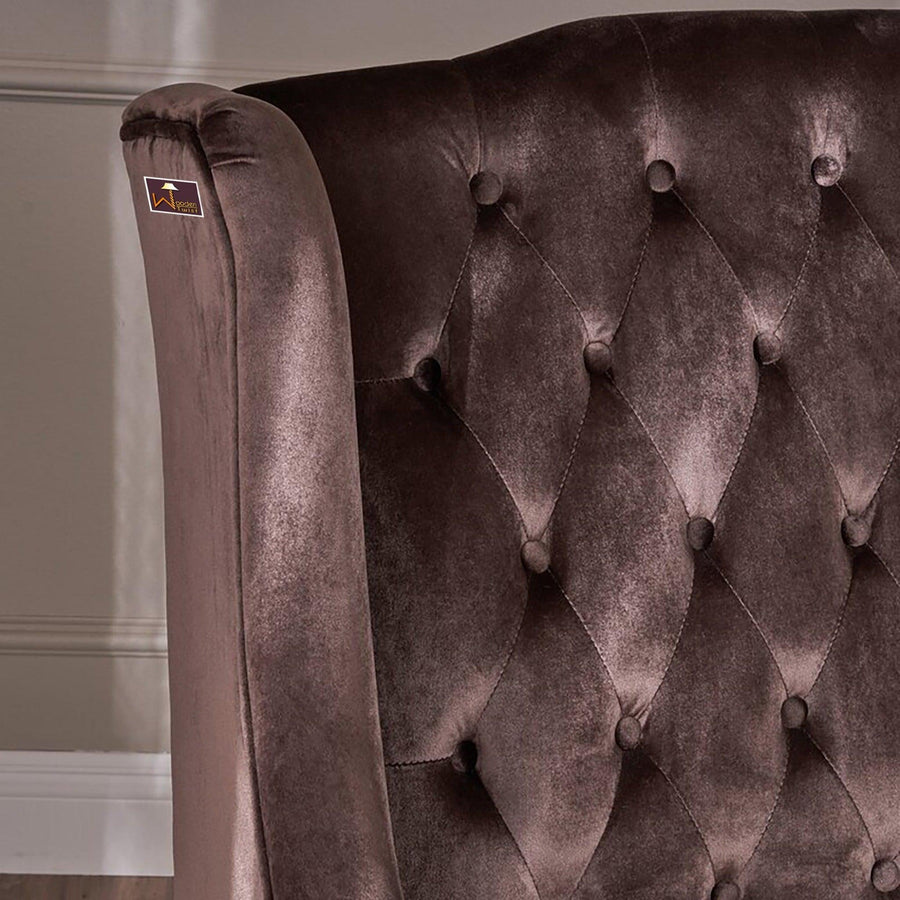 Chocolate Velvet, Teak Wood Legs