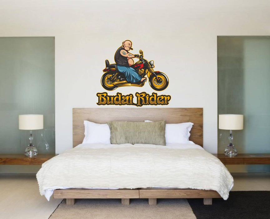Budai Rider Wall Sticker - WoodenTwist
