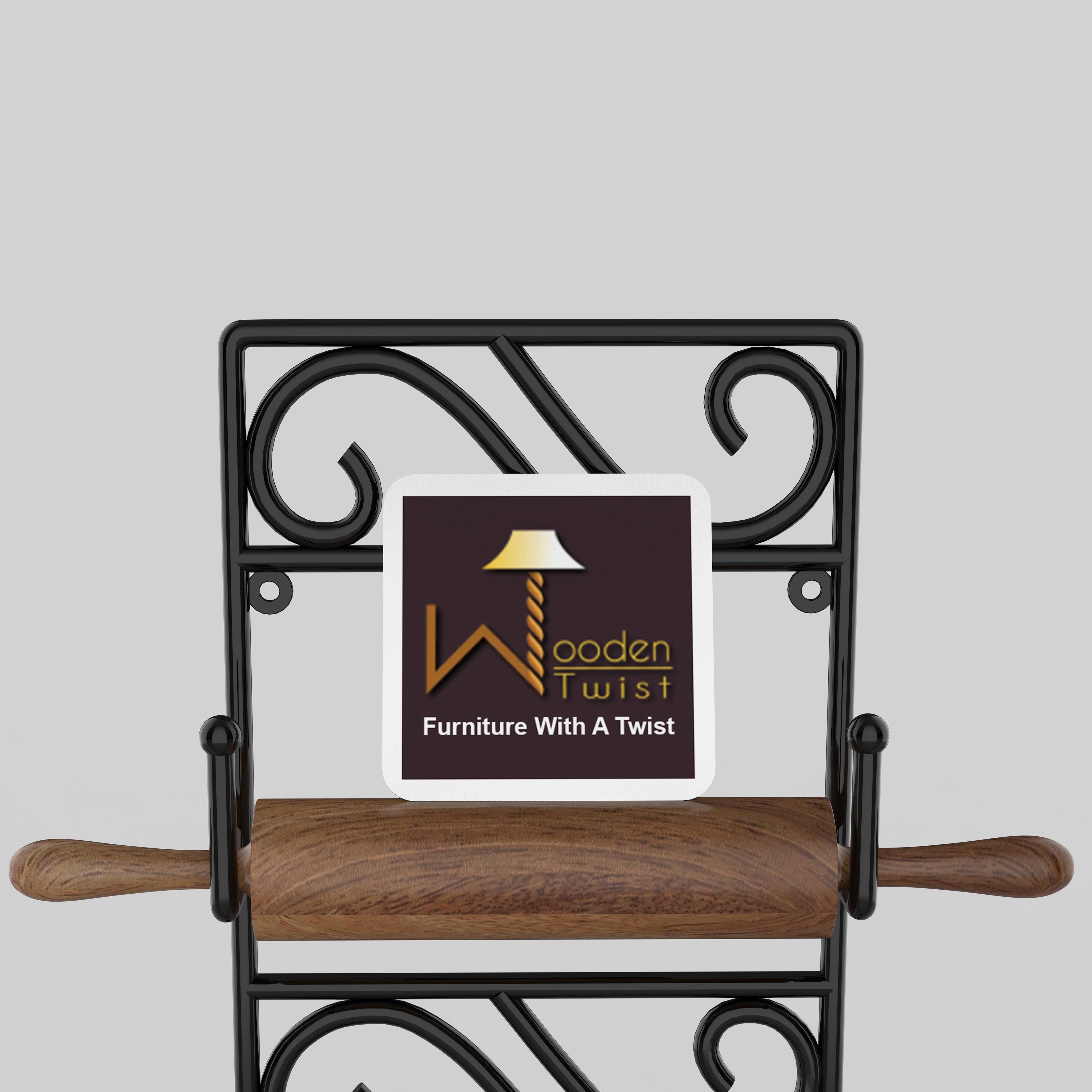 Premium Wrought Iron Chakla Belan Stand - WoodenTwist