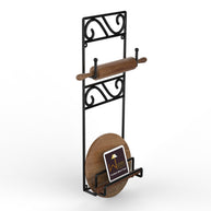 Premium Wrought Iron Chakla Belan Stand - WoodenTwist