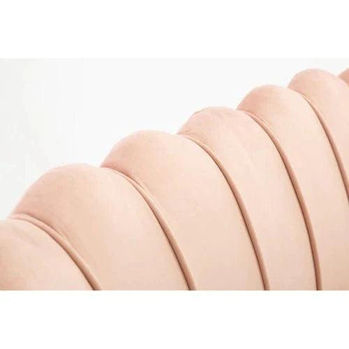 Terciopelo Flared Arm Loveseat Modern Chaise Lounge - WoodenTwist