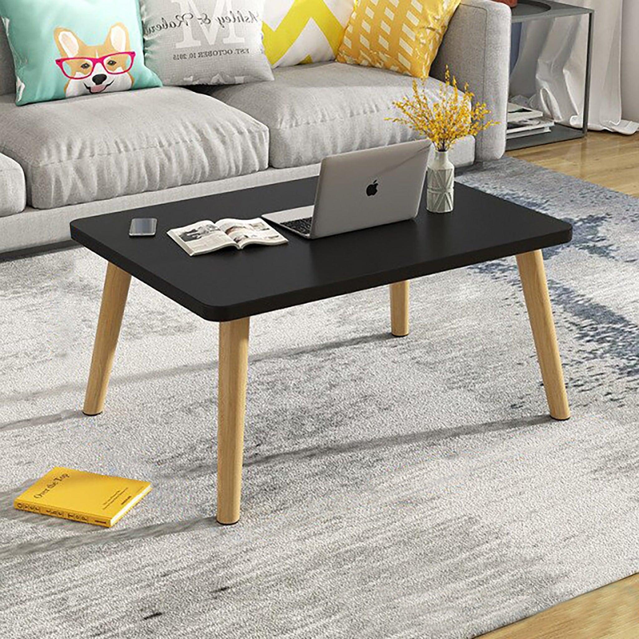 Premium Wooden Coffee Table & Centre Table (Black) - WoodenTwist