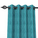 Fabrahome Light Filtering 7 Ft Rectangular Sweat Fabric Curtain ( Green ) - WoodenTwist