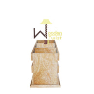 Wooden Twist Besteck 3 Compartment Cutlery Holder - 3D view