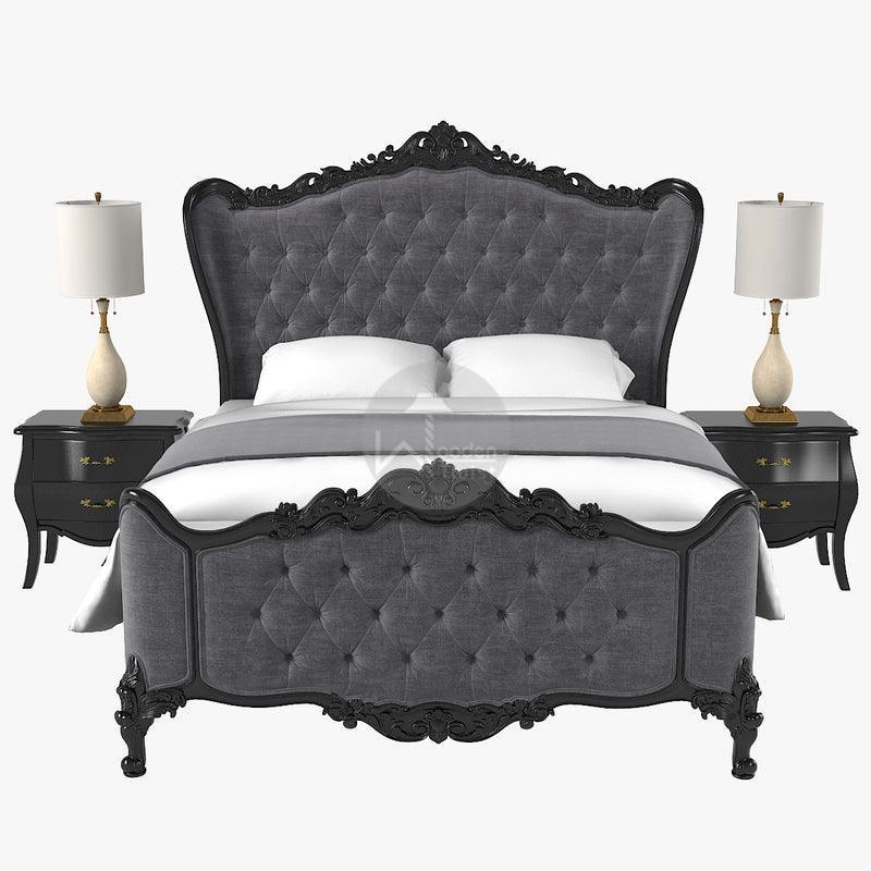 Teak Wood King Size Carved Royal Bed