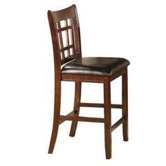 Handmade Counter Height Dining Table Set with Comfort Leatherette Chairs - WoodenTwist