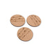 Round Floral Theme Wooden Coasters (Set of 4) - WoodenTwist