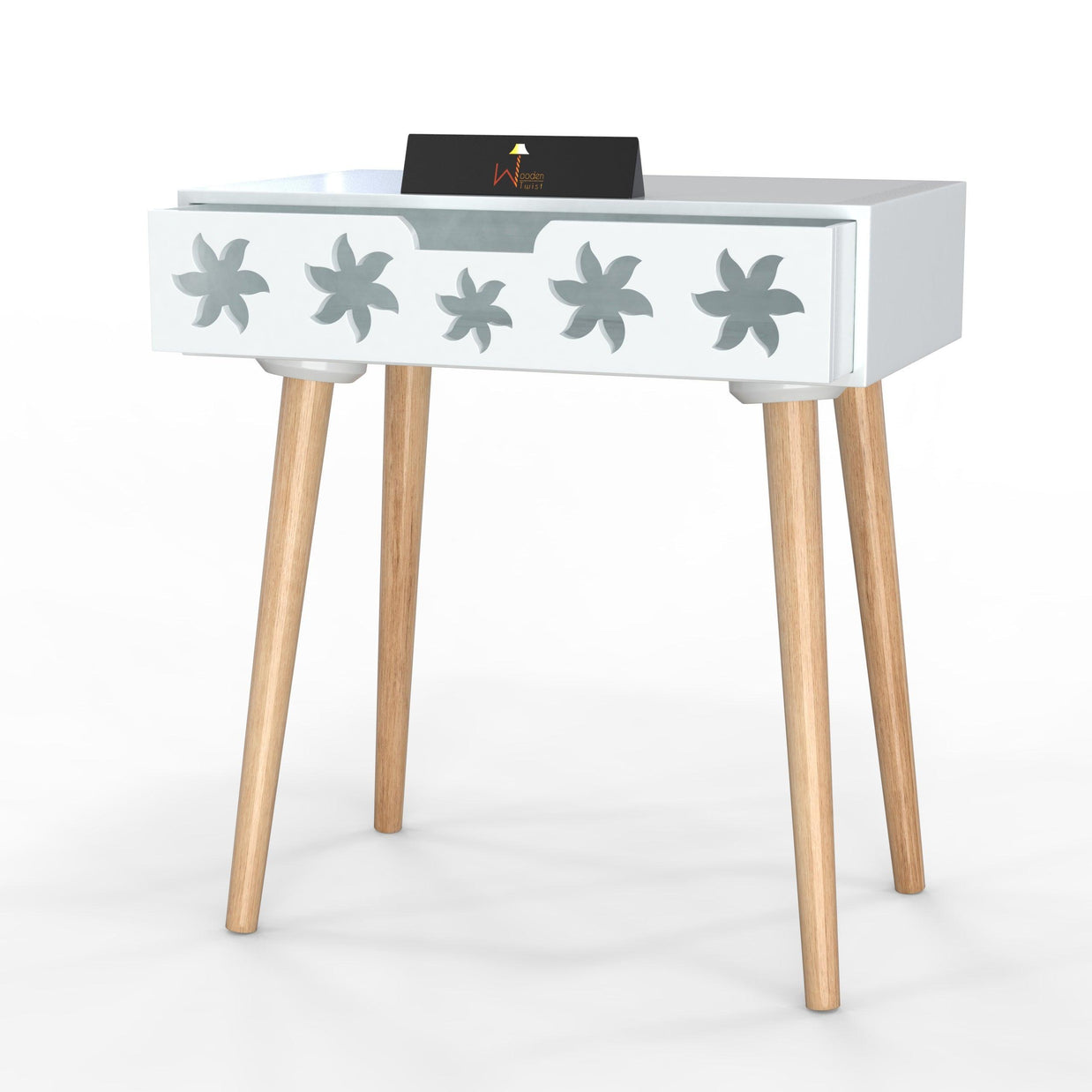 Estrella Wooden Bedside Table With Storage Drawer Nightstand - WoodenTwist