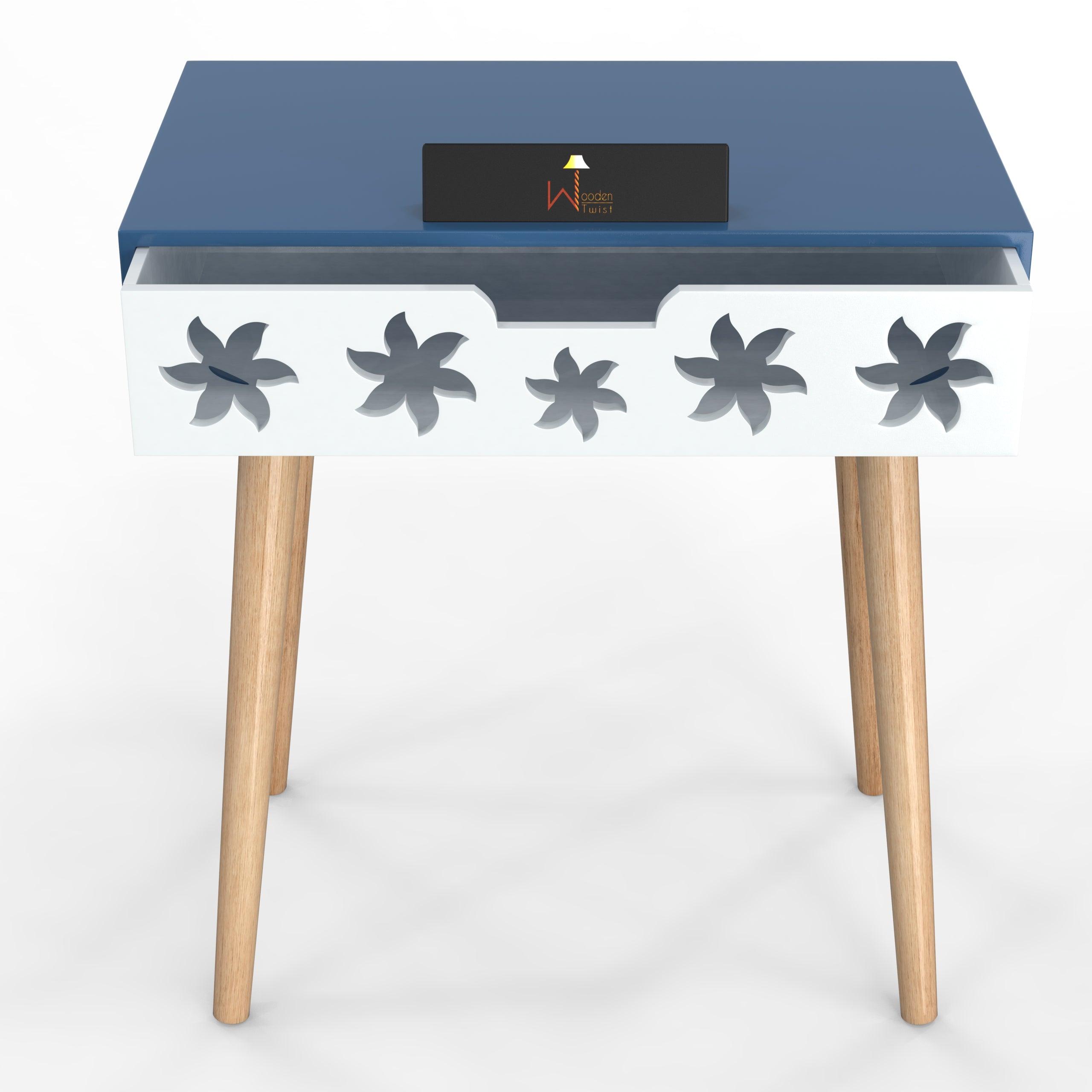 Estrella Wooden Bedside Table With Storage Drawer Nightstand - WoodenTwist