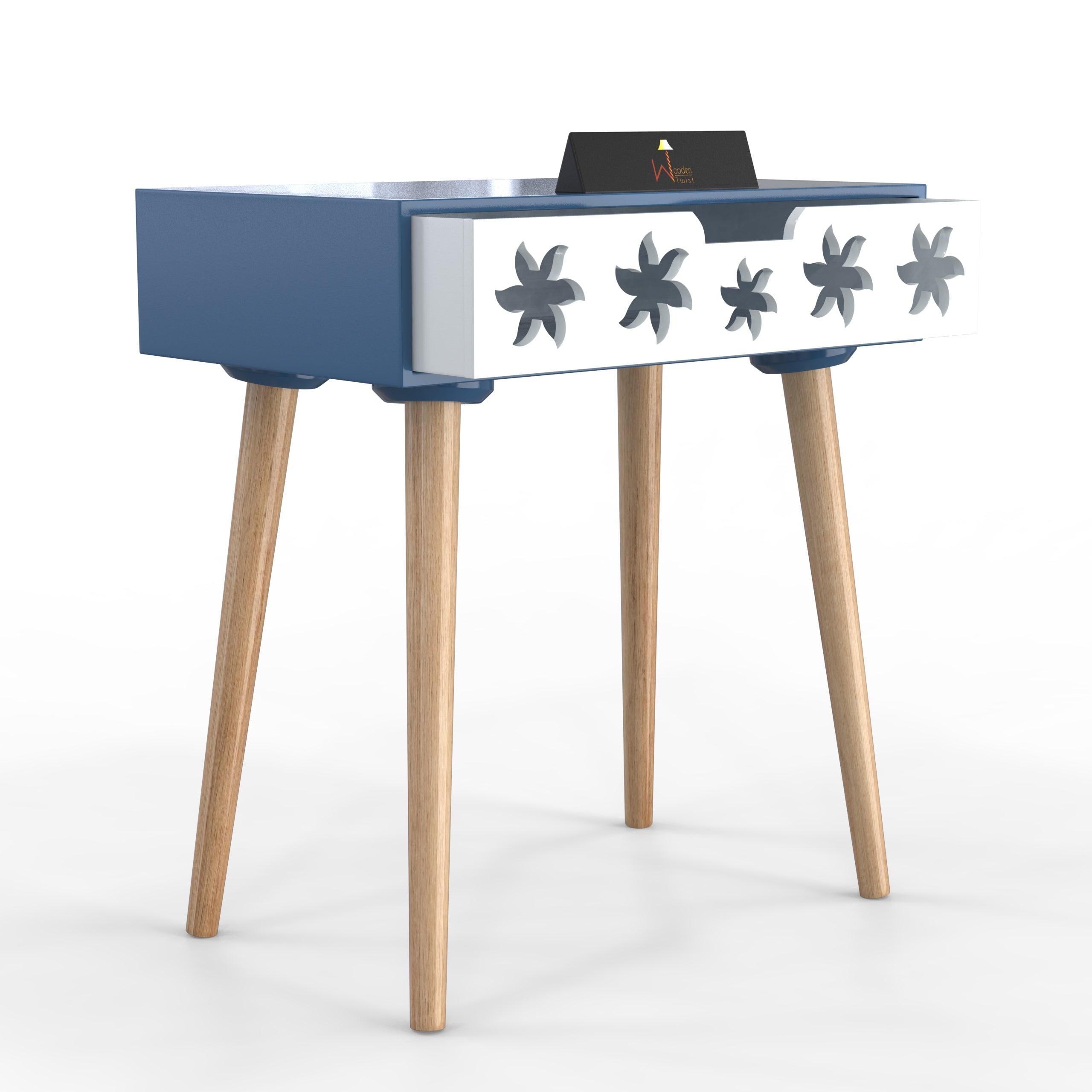 Estrella Wooden Bedside Table With Storage Drawer Nightstand - WoodenTwist