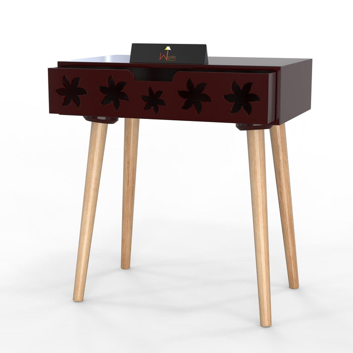 Estrella Wooden Bedside Table With Storage Drawer Nightstand - WoodenTwist