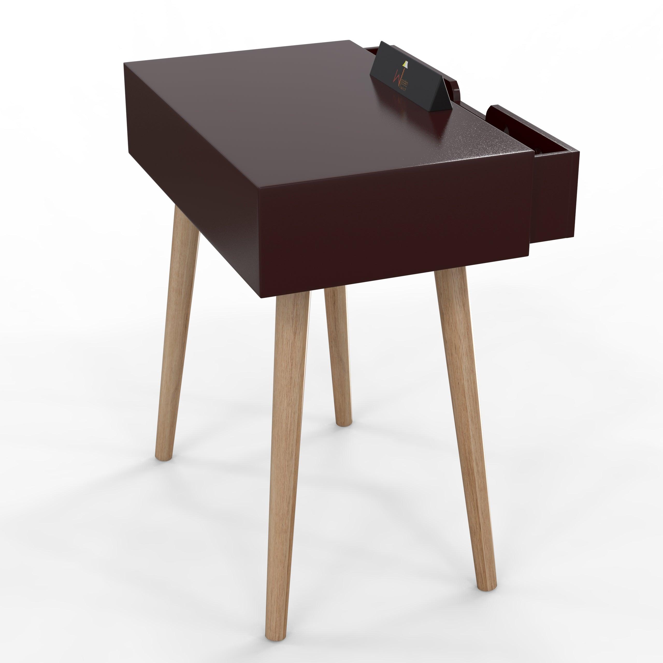 Estrella Wooden Bedside Table With Storage Drawer Nightstand - WoodenTwist