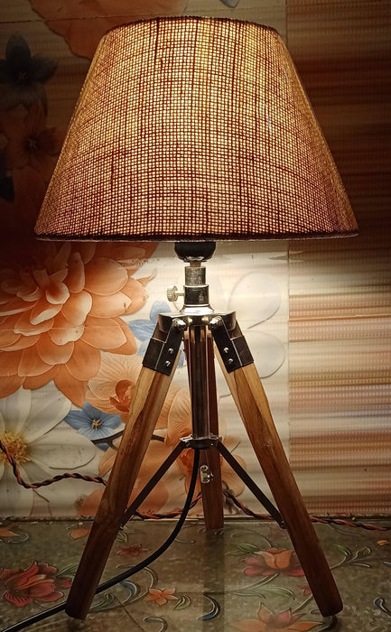 Home Decor Small Desk lamp Tripod Wooden Tripod - WoodenTwist