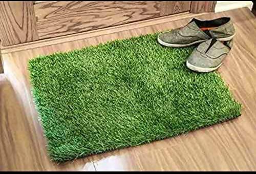 Anti Skid Natural Green Grass Doormat (Set of 2) - WoodenTwist