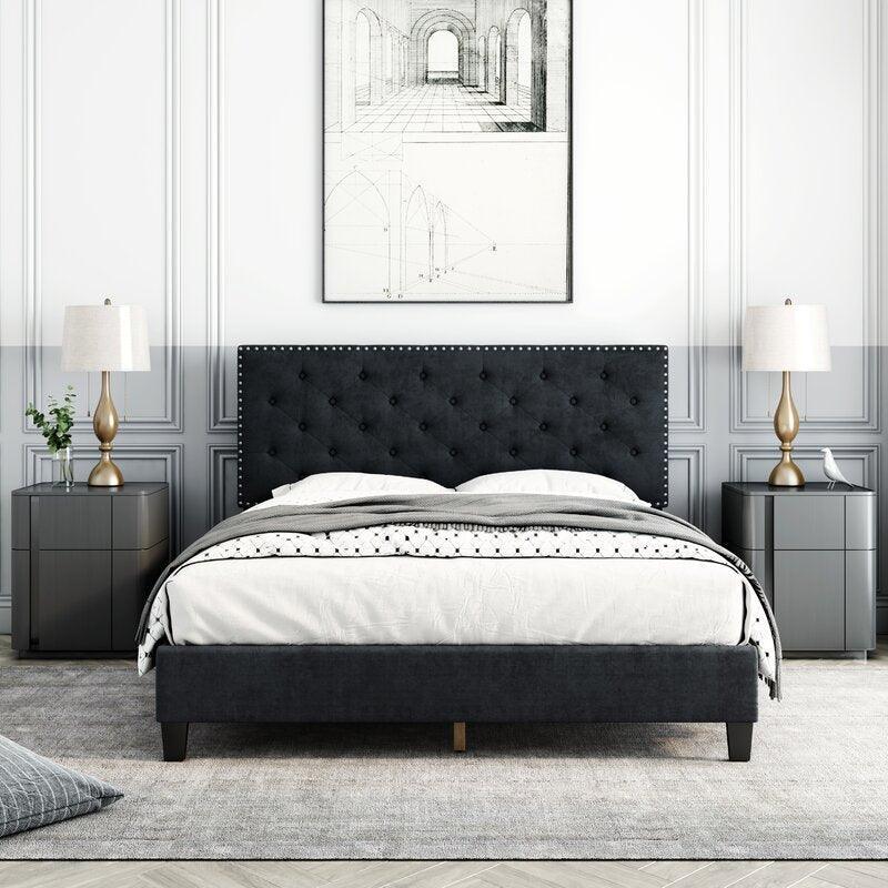 Black Upholstered Finish