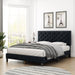 Modern Upholstered Platform Queen Size Bed (Teak Wood) - WoodenTwist