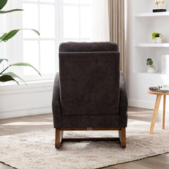Wooden Glider Rocking Chair (Grey) - WoodenTwist