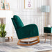 Wooden Glider Rocking Chair (Green) - WoodenTwist