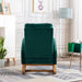 Wooden Glider Rocking Chair (Green) - WoodenTwist