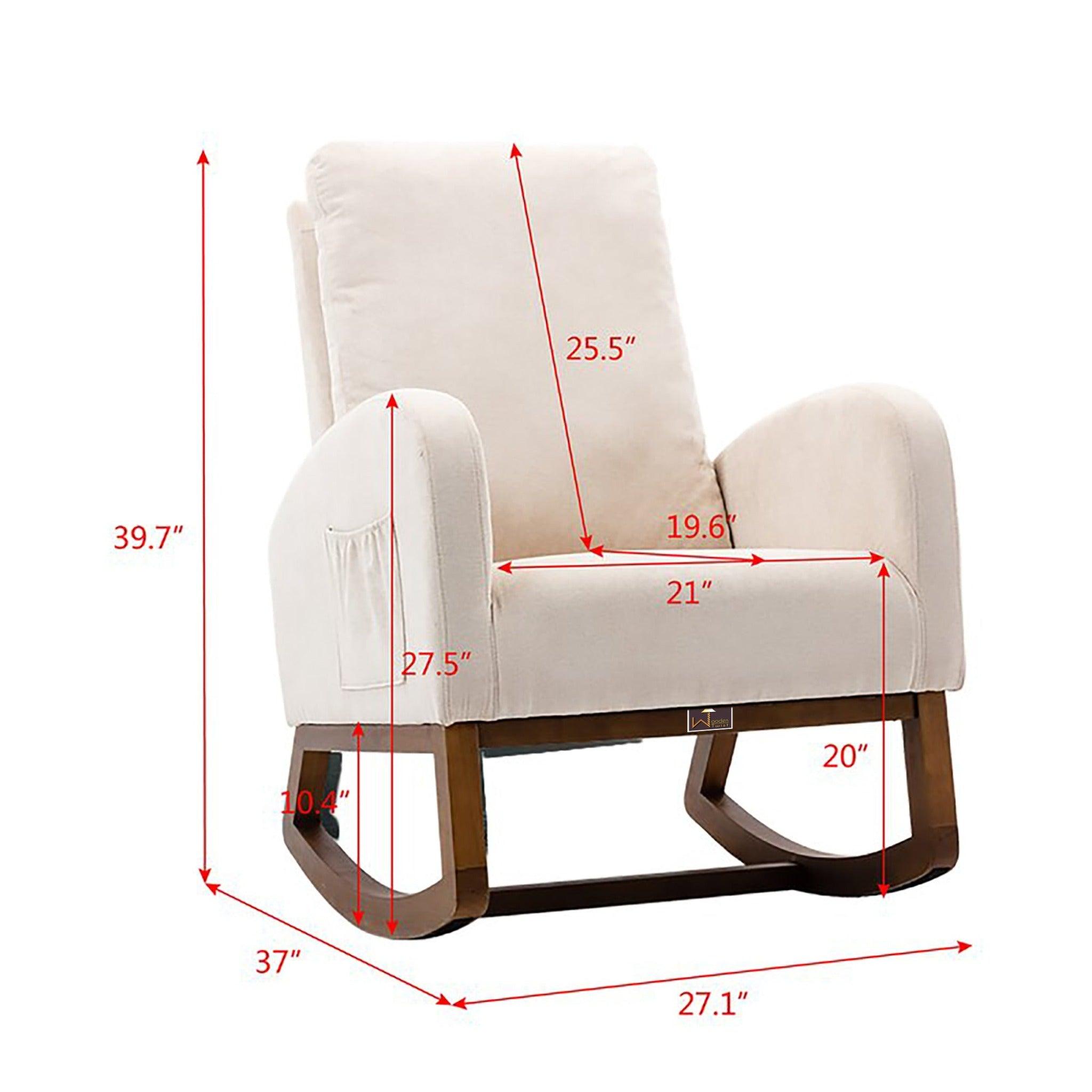 Padded glider cheap rocker chair