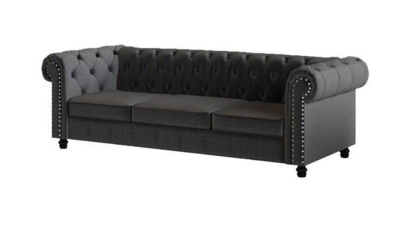 Chesterfield Destro Premium Living Room Sofa Set - WoodenTwist