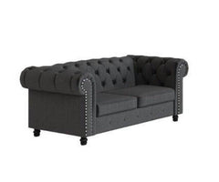 Chesterfield Destro Premium Living Room Sofa Set - WoodenTwist