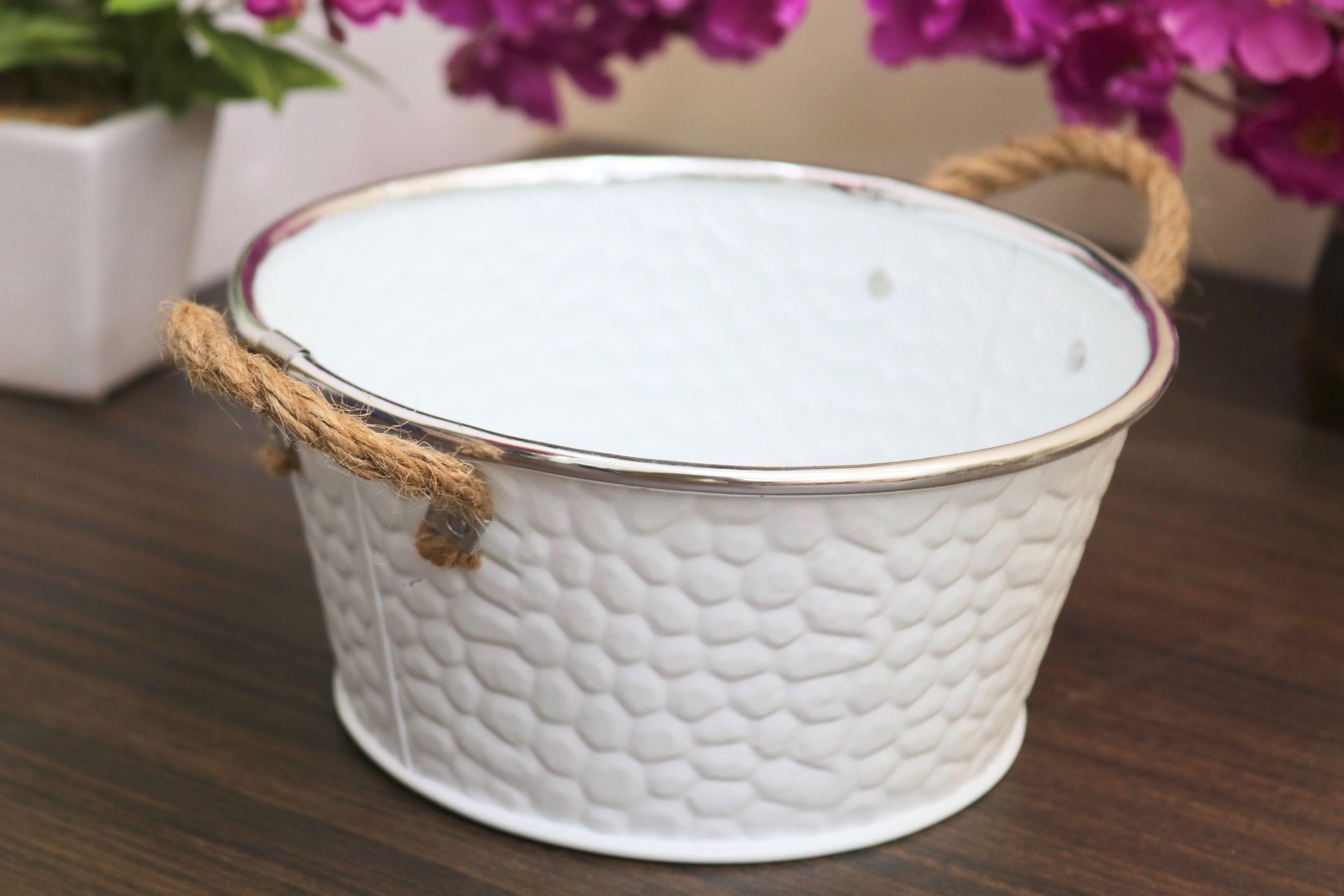 Metallic Tableware Fruit & Vegetable Basket - styled view