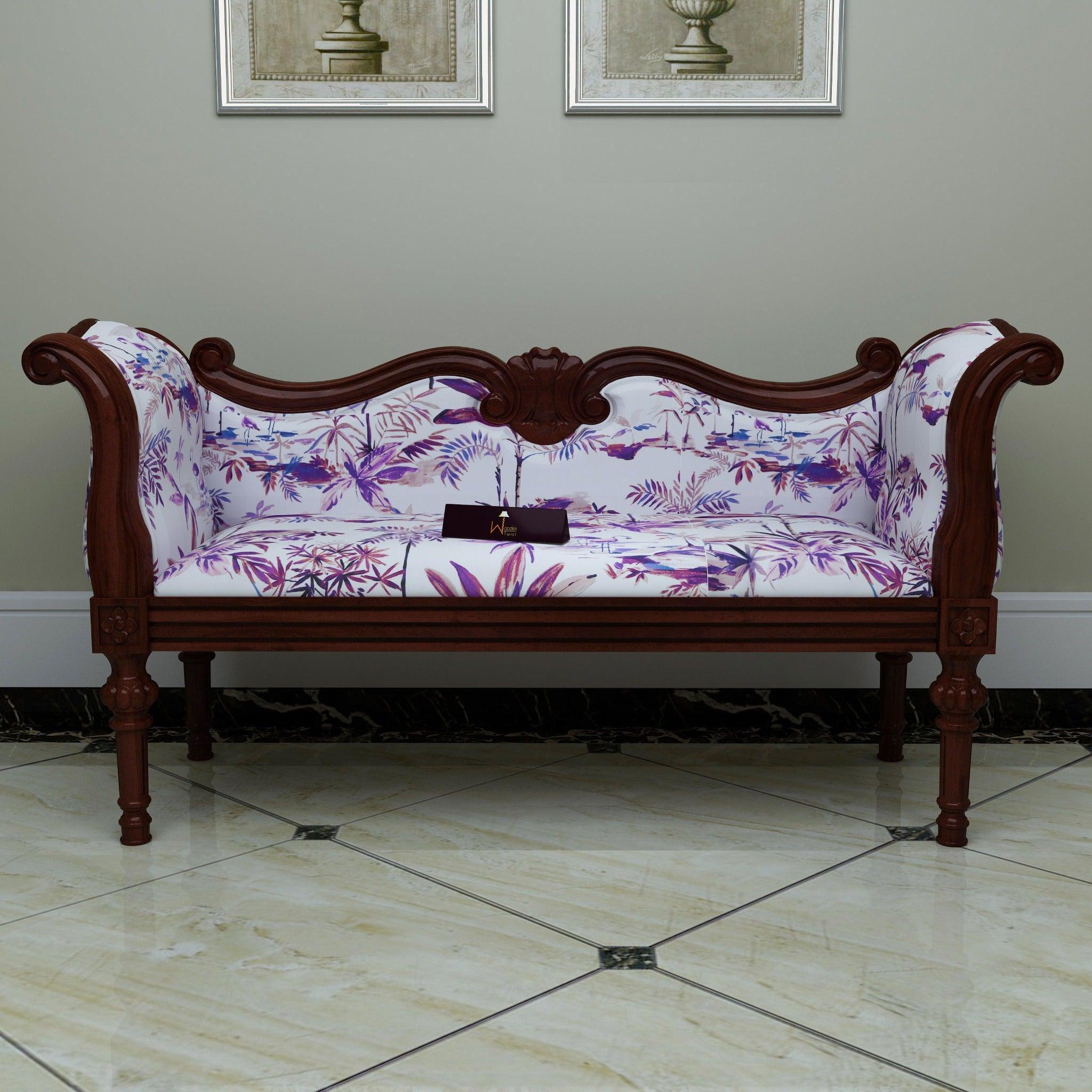 Handicraft Wooden Settee Living Room Couch Sofa (2 Seater) - WoodenTwist