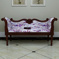 Handicraft Wooden Settee Living Room Couch Sofa (2 Seater) - WoodenTwist