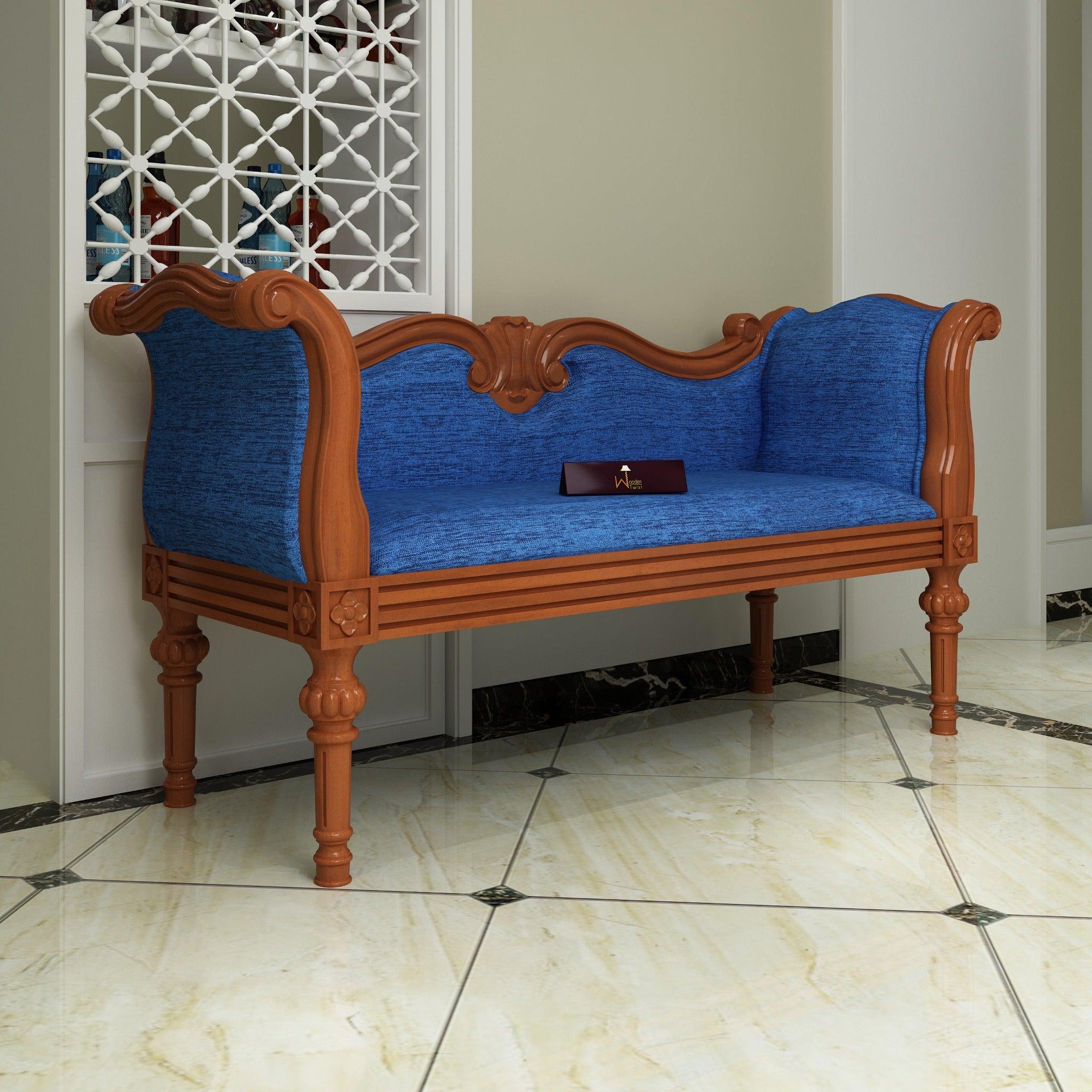 Handicrafts Wooden Settee Living Room Couch Sofa (2 Seater) - WoodenTwist