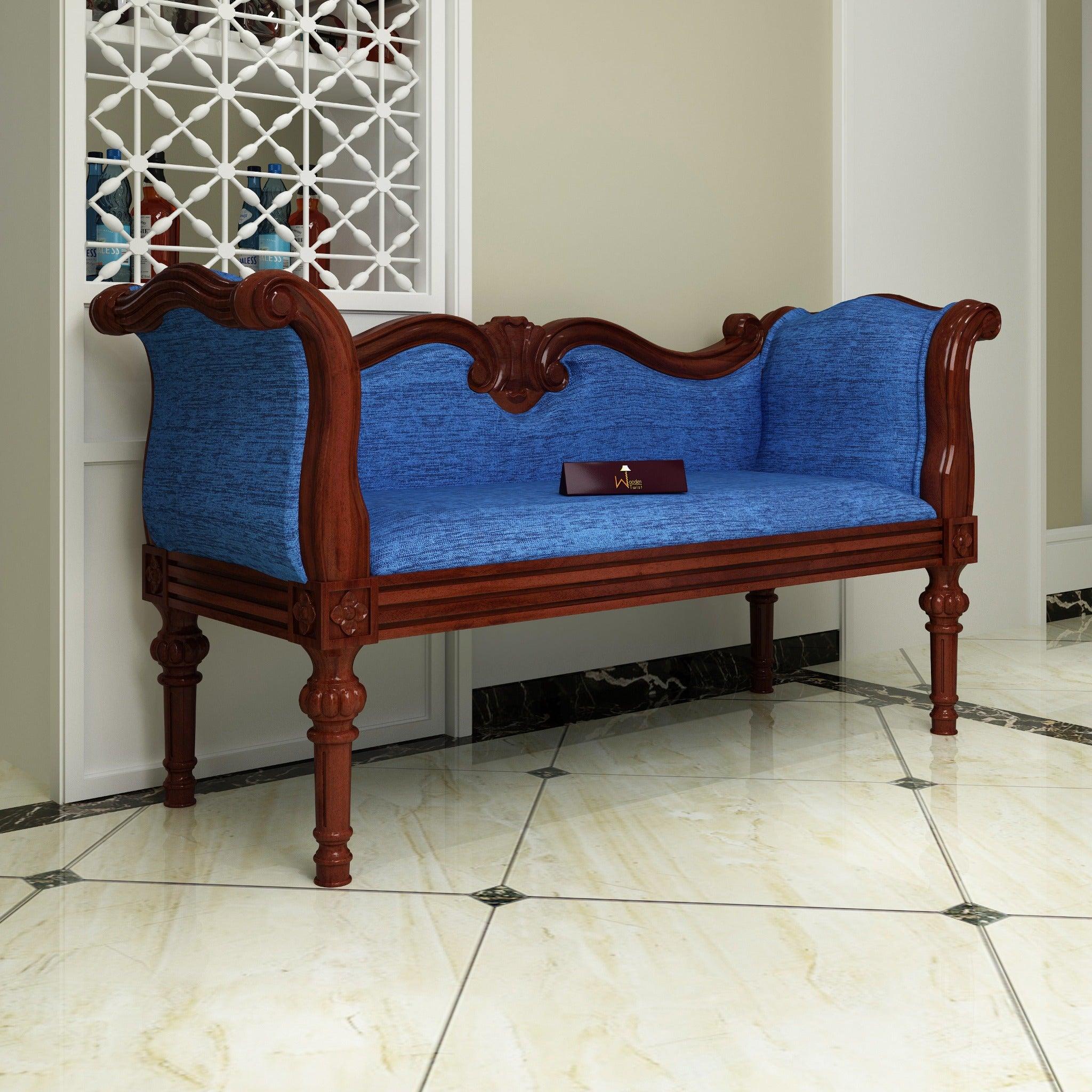 Handicrafts Wooden Settee Living Room Couch Sofa (2 Seater) - WoodenTwist