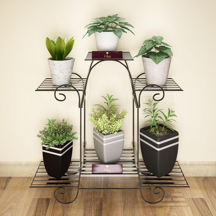 6 Tier Plant Stands, Flower Pot Holder Shelf - WoodenTwist