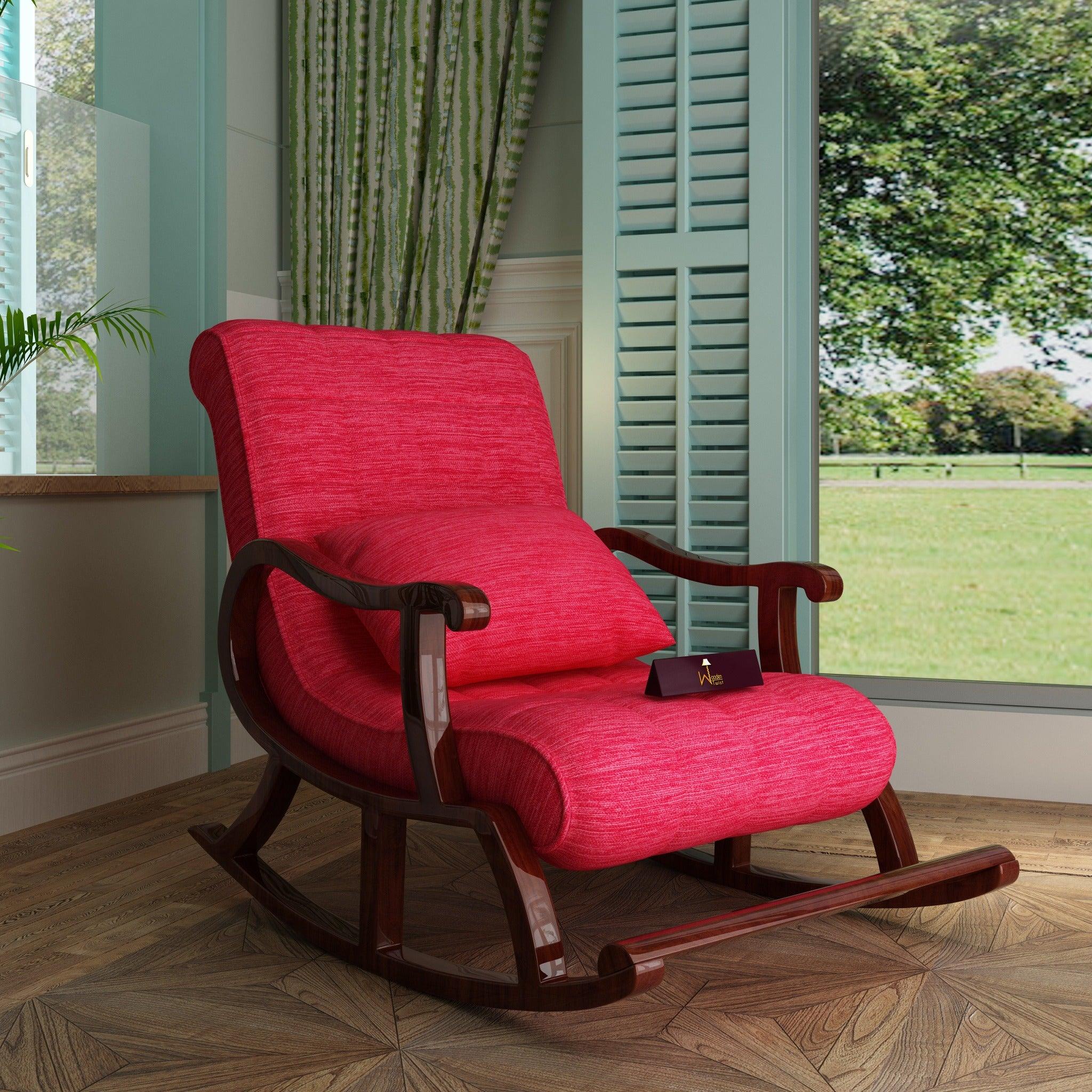 Recliner Rocking Chair In Premium - WoodenTwist